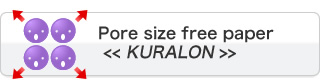 Pore size free paper<<KURALON>>