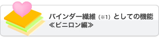 バインダー繊維としての機能